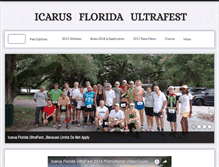 Tablet Screenshot of icarusfloridaultrafest.com